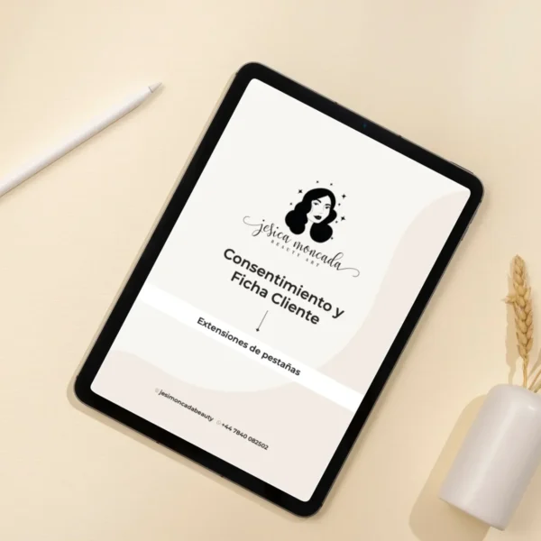 Consentimiento Informado y Ficha del Cliente para Extensiones de Pestañas